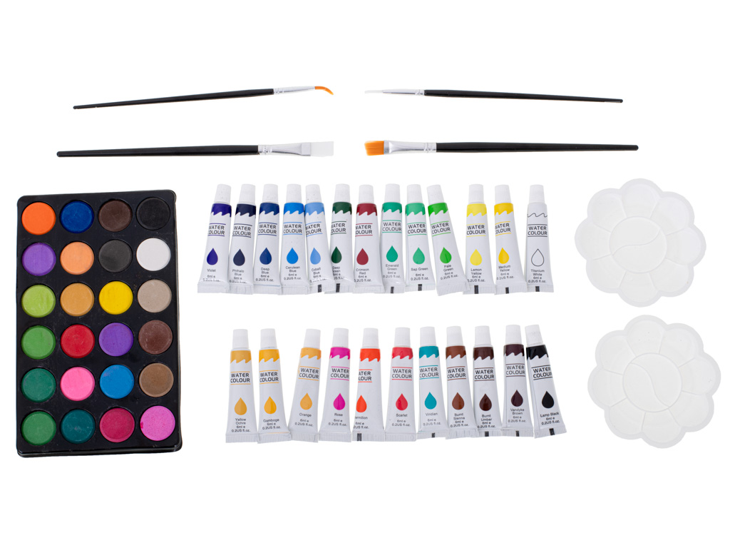 Painting-art-set-in-suitcase-145el-pink-104757 Set za slikanje u koferu 145 el, ružičaste boje