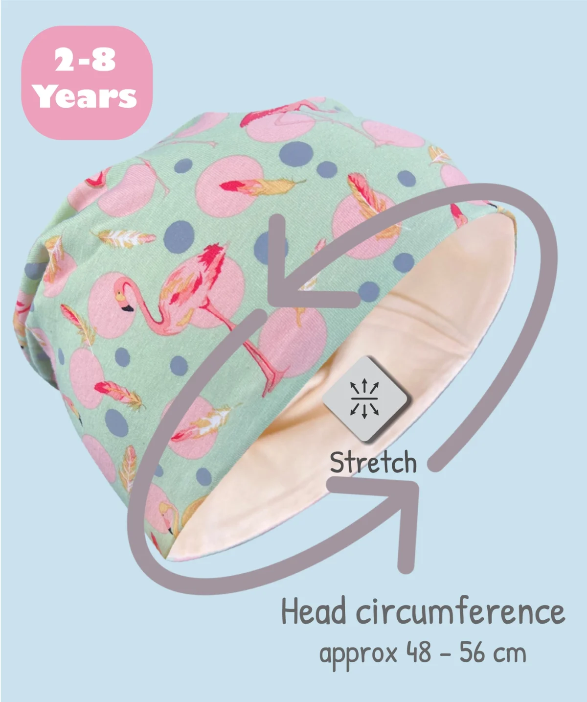 Reflektirajuća kapa s 360° reflektirajućim šalom - Flamingo