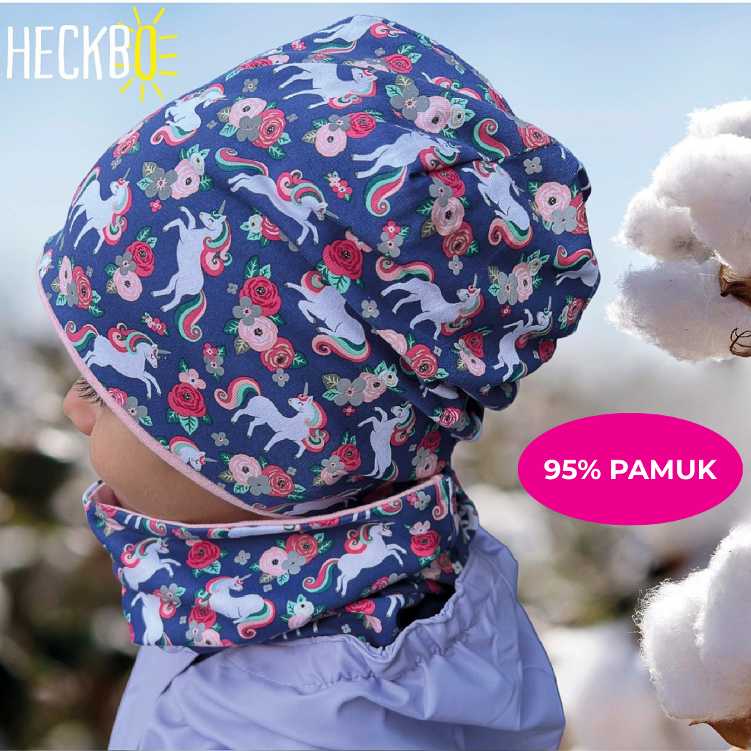 Reflektirajuća kapa s 360° reflektirajućim šalom - Jednorog