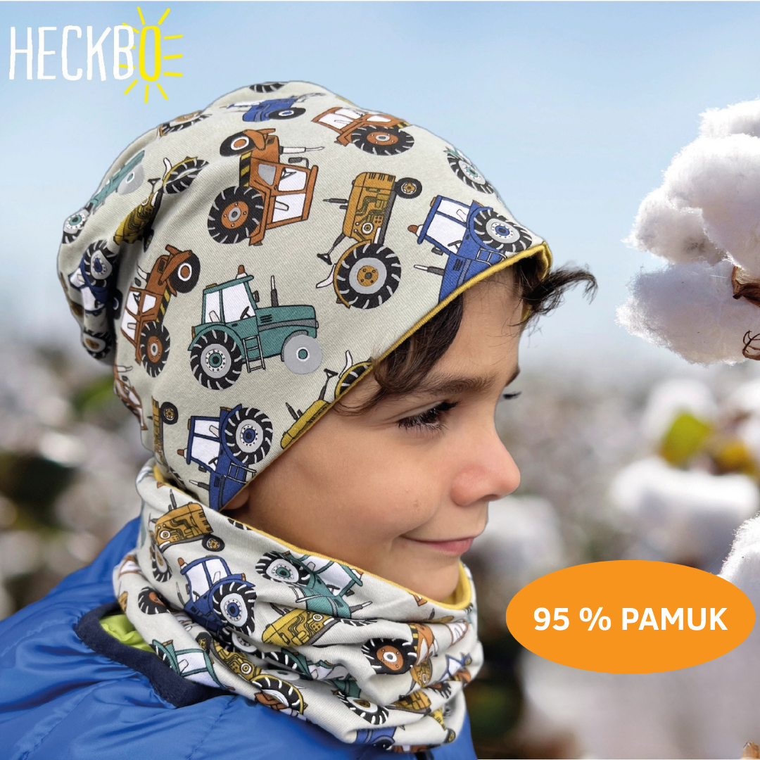 Dvostrana kapa i šal set - bageri 2 - 8 g