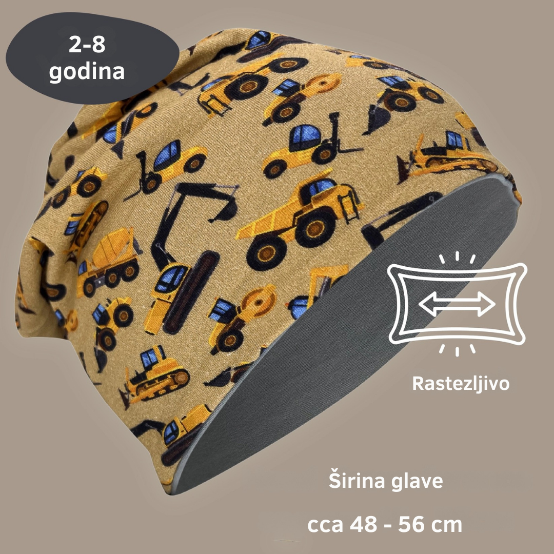 Dvostrana kapa i šal set - bageri 2 - 8 g