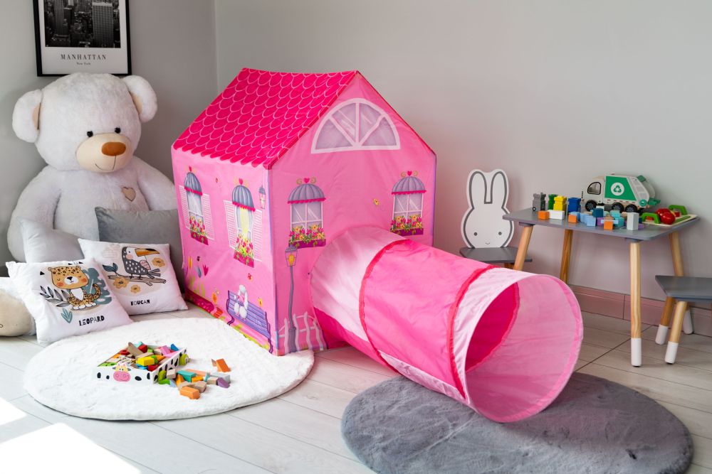 Šatorska kućica s tunelskim šatorom, dječjim igralištem IPLAY