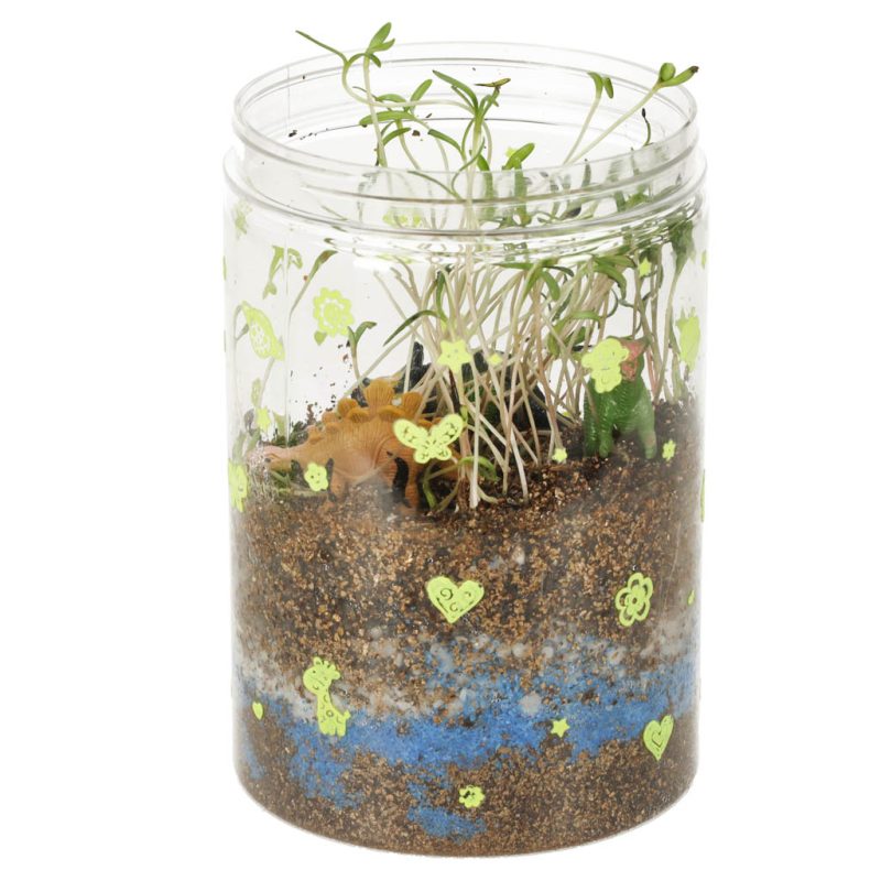 Terarij s farmom dinosaura, projektor i LED noćnim svjetlom