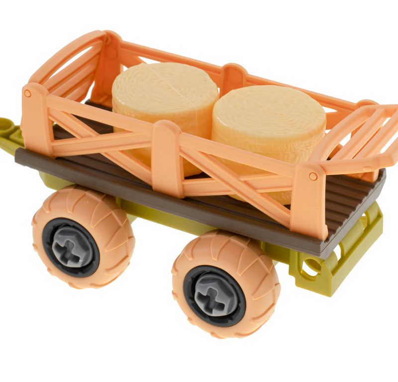 Farm-farm-twist-tractor-104839 Poljoprivredni traktor s prikolicom i životinjama, odvijač