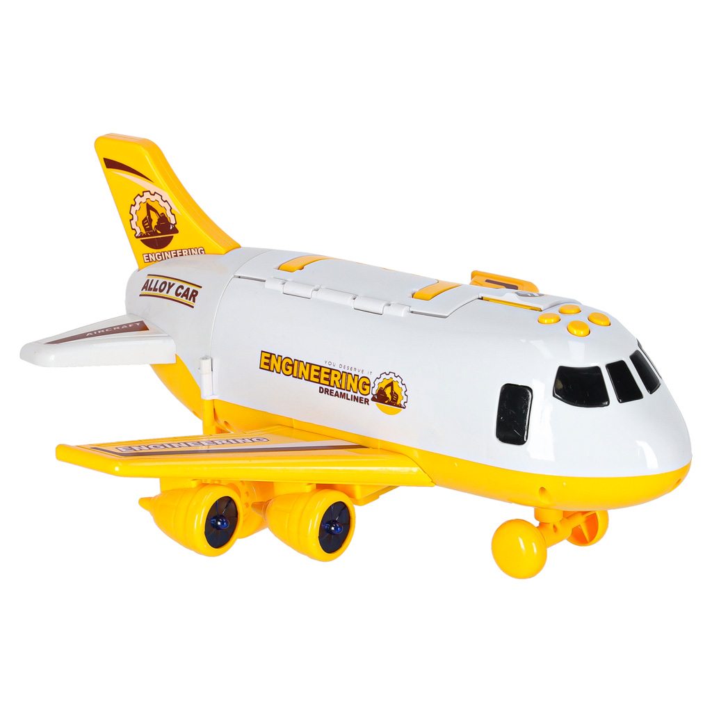 Folding-plane-transporter-with-cars-3-construction-vehicles-lights-sound-174898 Sklopivi transporter aviona s automobilima + 3 građevinska vozila sa svjetlima i zvukom
