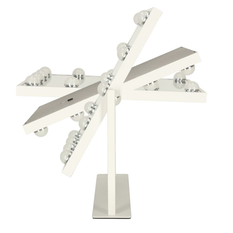 LED ogledalo za šminkanje s USB žaruljama 30x40 cm