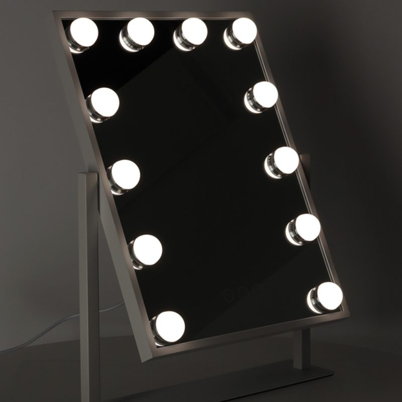 LED ogledalo za šminkanje s USB žaruljama 30x40 cm