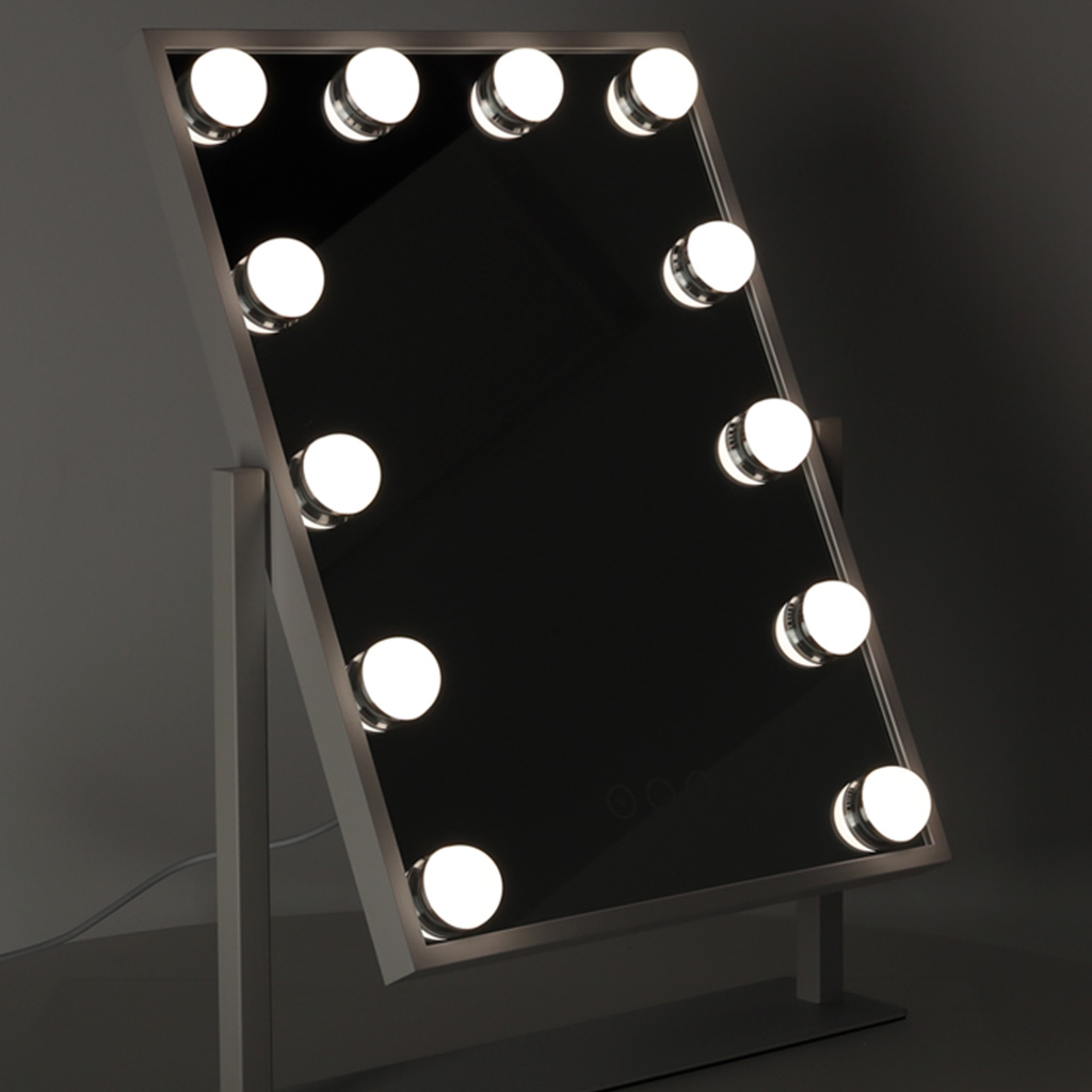 LED ogledalo za šminkanje s USB žaruljama 30x40 cm