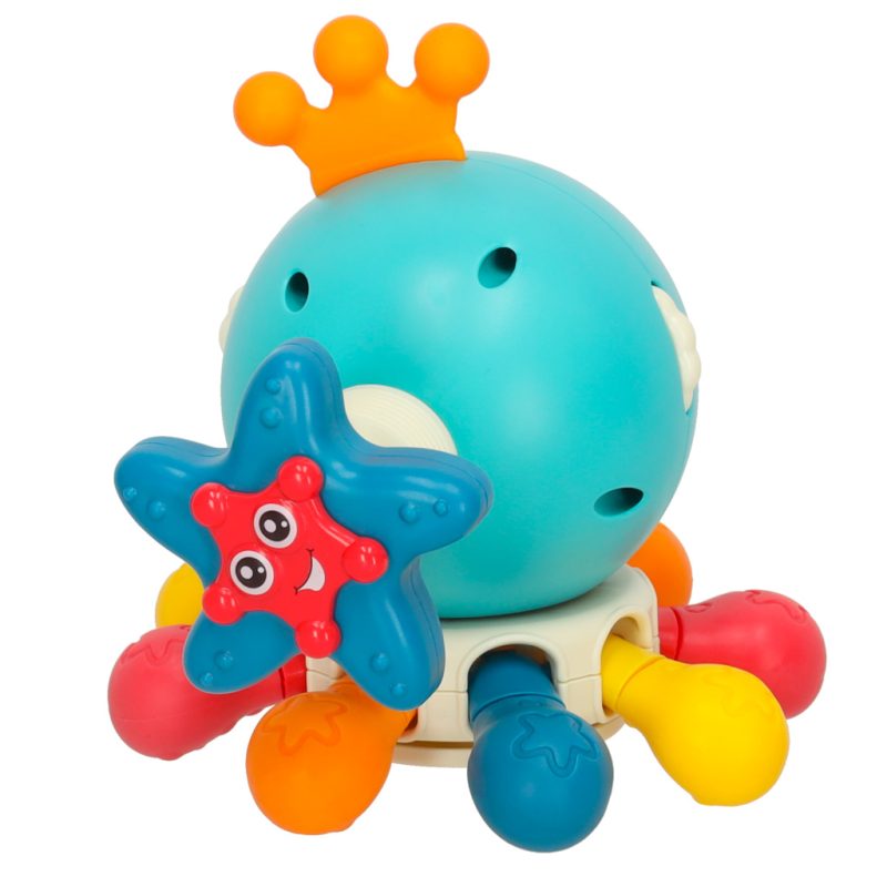 Senzorna igračka grizalo za bebe hobotnica Bibi-inn plava