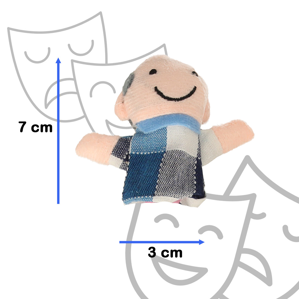 Plush-mascots-finger-puppets-family-6pcs-133383 Plišane lutke za prste obiteljski kazališni set od 6 dijelova 11