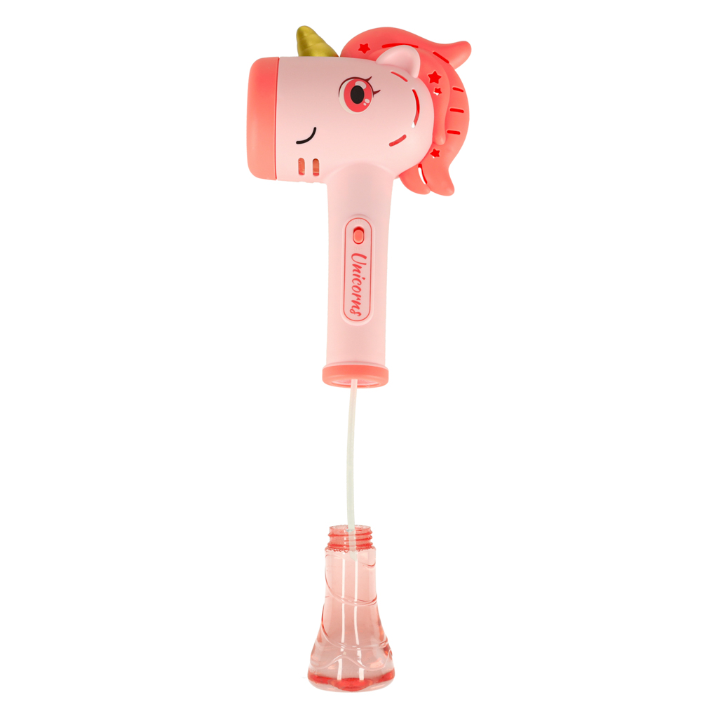 Soap-bubble-gun-bubble-machine-unicorn-wand-light-sound-167764 Stroj za mjehuriće od sapunice Jednorog štapić, zvuk, svjetlo