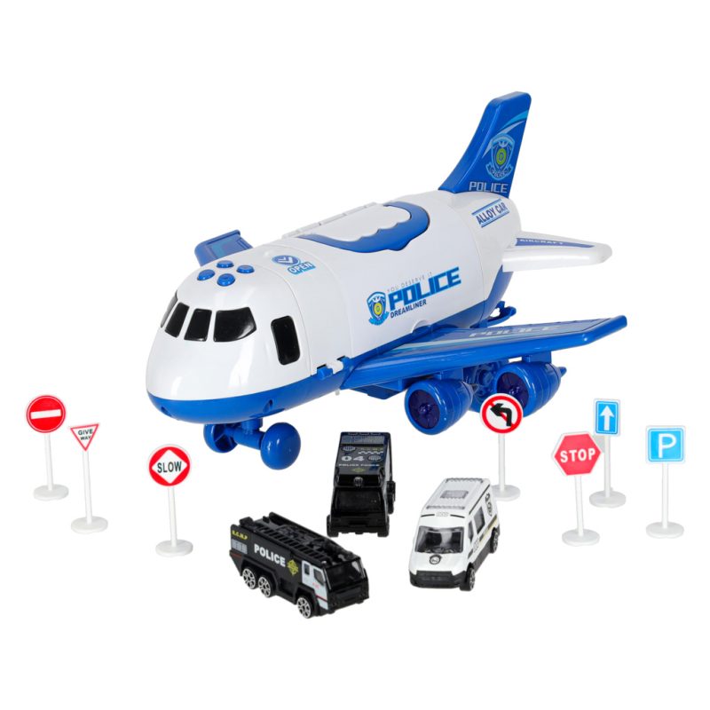 Transportni avion + 3 policijska automobila