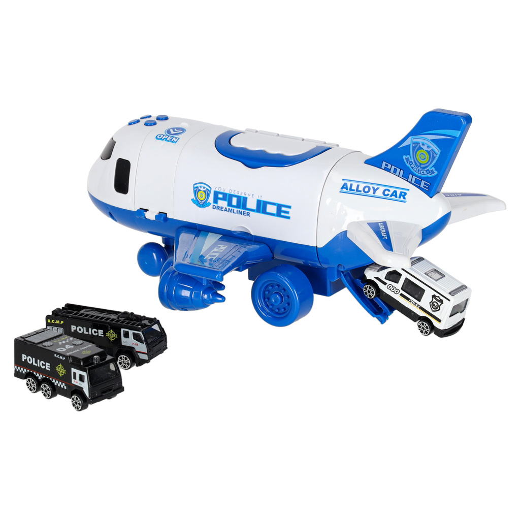 Transportni avion + 3 policijska automobila