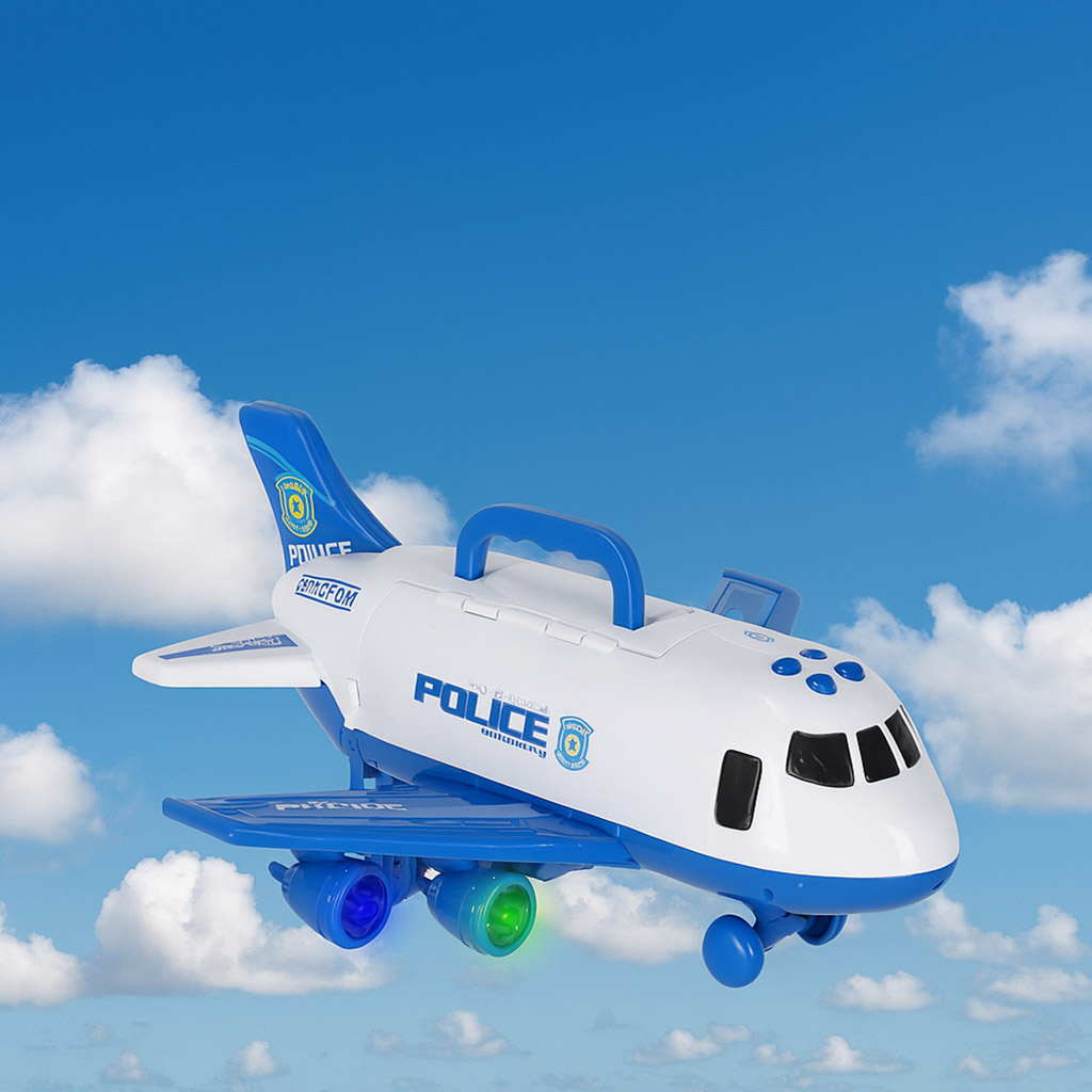 Transportni avion + 3 policijska automobila