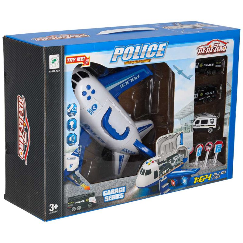 Transportni avion + 3 policijska automobila