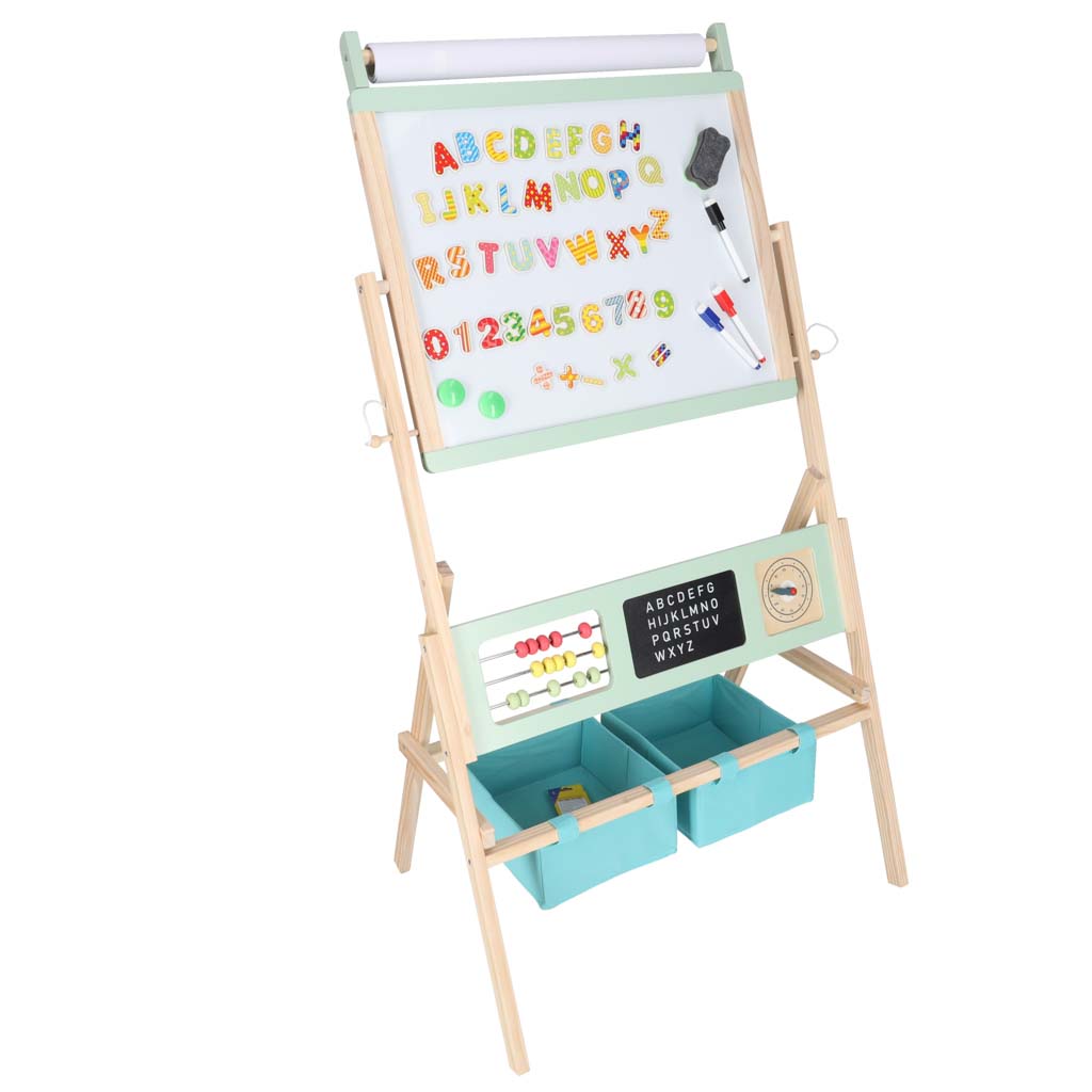 Wooden-chalkboard-LULILO-Kredo-accessories-chalk-markers-magnets-baskets-110cm-177591 Drvena ploča LULILO pribor kreda markeri magneti košare boje 110 cm 14