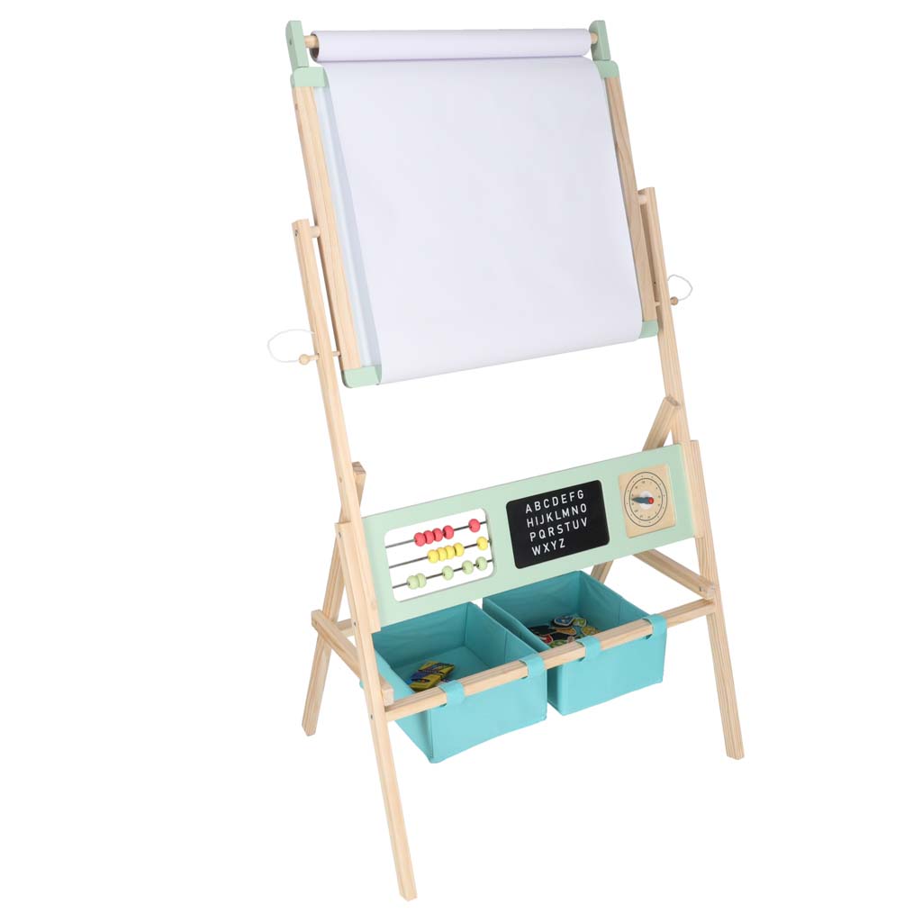 Wooden-chalkboard-LULILO-Kredo-accessories-chalk-markers-magnets-baskets-110cm-177596 Drvena ploča LULILO pribor kreda markeri magneti košare boje 110 cm 9
