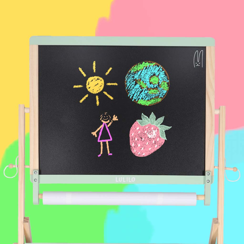 Wooden-chalkboard-LULILO-Kredo-accessories-chalk-markers-magnets-baskets-110cm-177602 Drvena ploča LULILO pribor kreda markeri magneti košare boje 110 cm 3