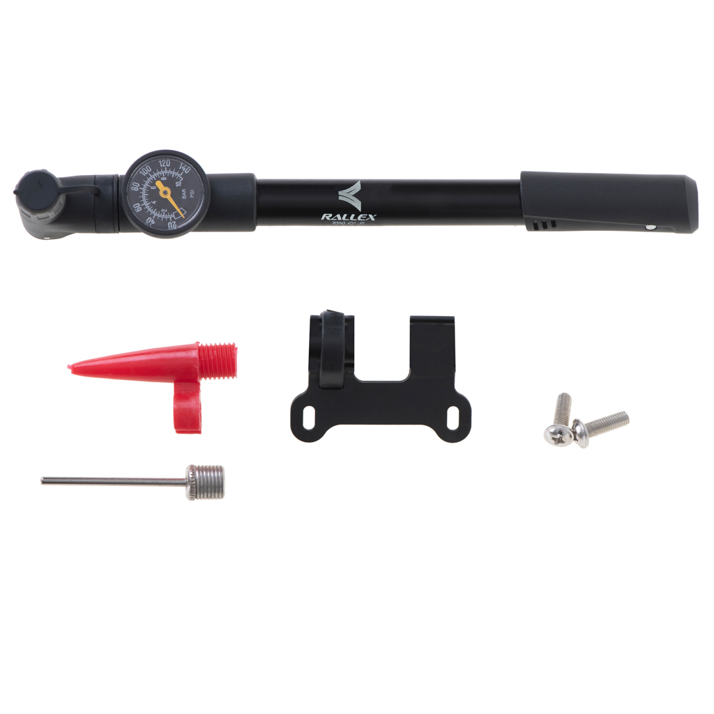 Bicycle-pump-with-bicycle-handle-pressure-gauge-164434 Pumpa za bicikl s manometrom RALLEX ručna pumpa za bicikl za loptu madraca s držačem za bicikl 8
