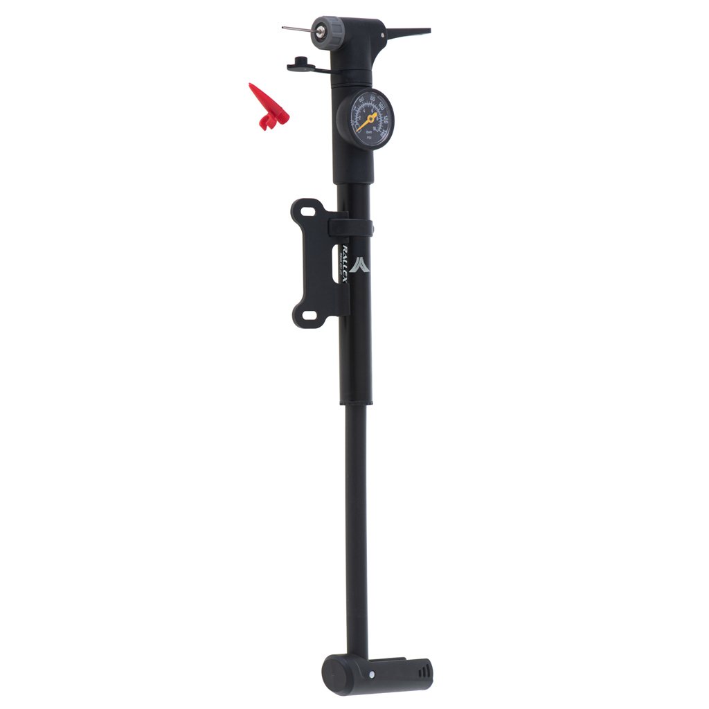 Bicycle-pump-with-bicycle-handle-pressure-gauge-164435 Pumpa za bicikl s manometrom RALLEX ručna pumpa za bicikl za loptu madraca s držačem za bicikl 7