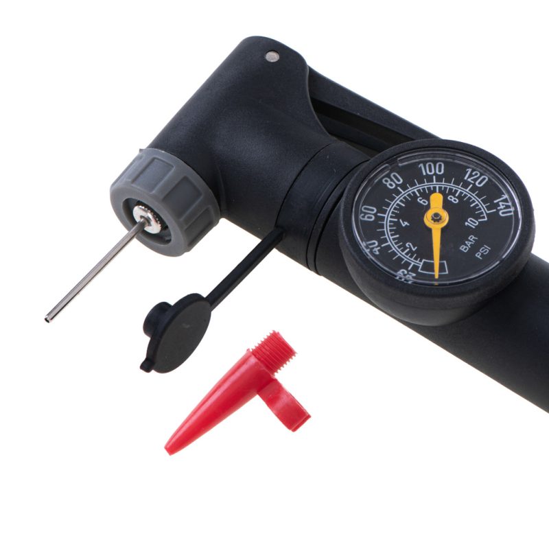Bicycle-pump-with-bicycle-handle-pressure-gauge-164436 Pumpa za bicikl s manometrom RALLEX ručna pumpa za bicikl za loptu madraca s držačem za bicikl 6