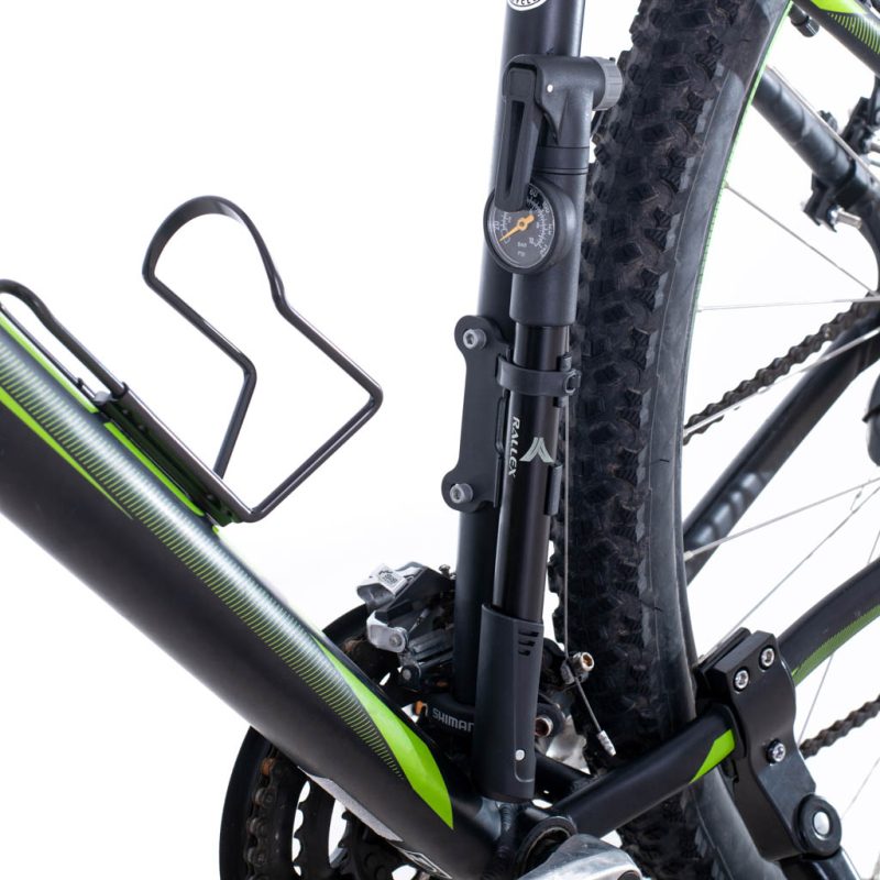 Bicycle-pump-with-bicycle-handle-pressure-gauge-164440 Pumpa za bicikl s manometrom RALLEX ručna pumpa za bicikl za loptu madraca s držačem za bicikl 2