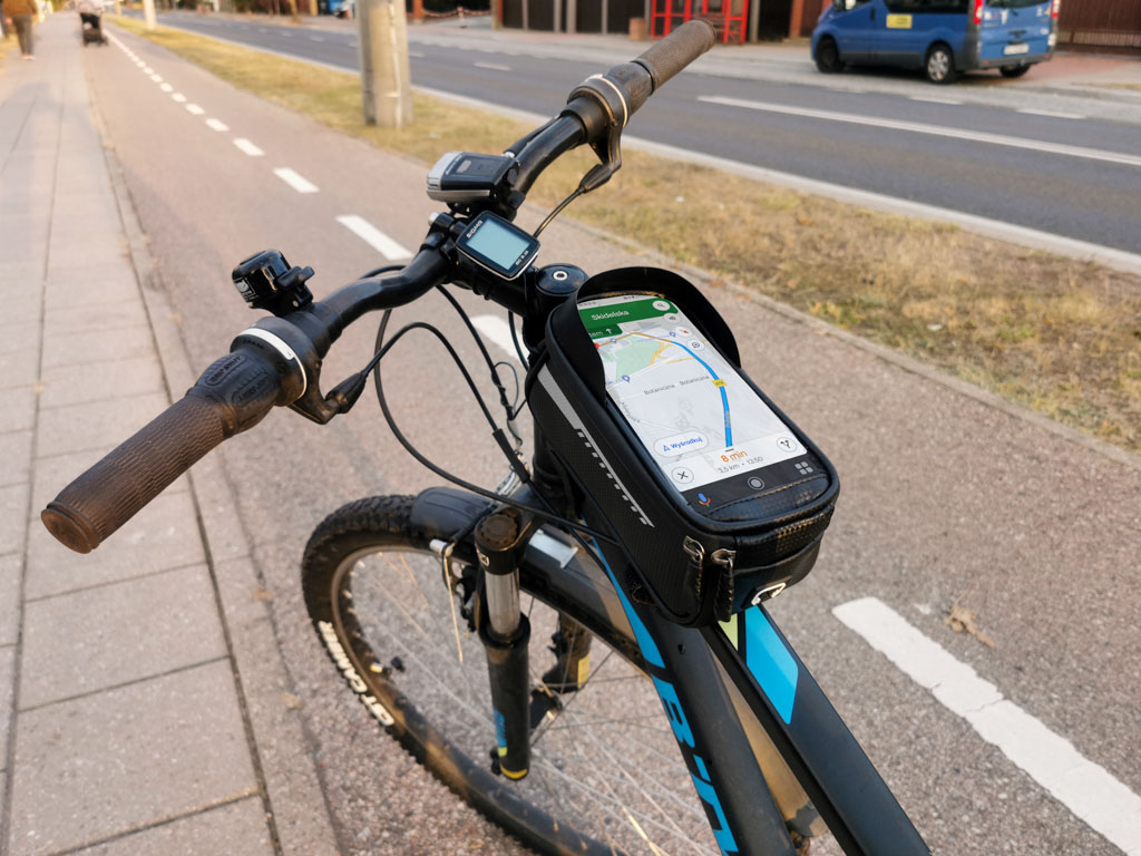 Torba za bicikl, vodootporni držač za telefon 2