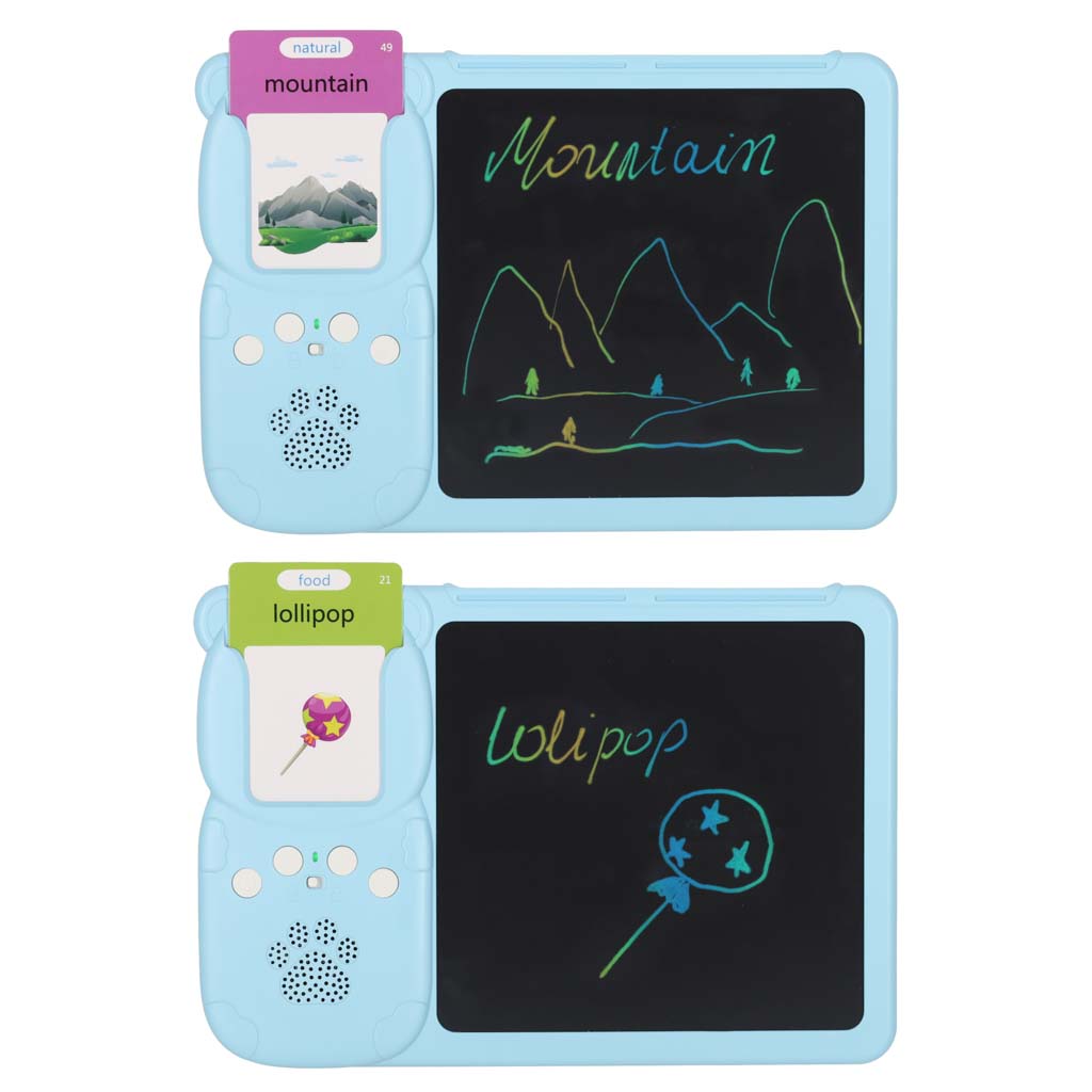 Čitač kartica za učenje engleskog vokabulara 8,5'' plavi 14