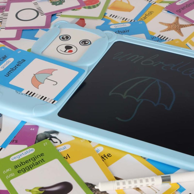 Čitač kartica za učenje engleskog vokabulara 8,5'' plavi 4