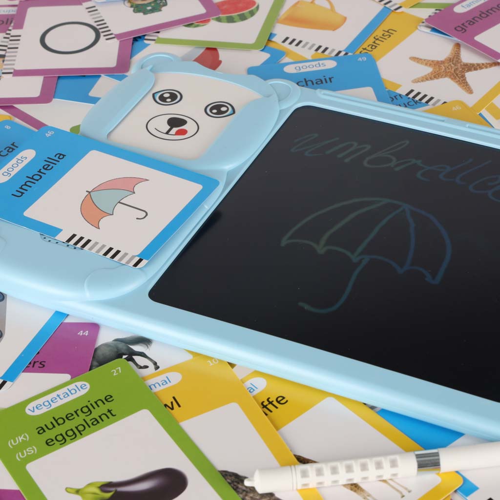 Čitač kartica za učenje engleskog vokabulara 8,5'' plavi 4