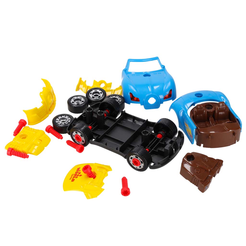 Sportski auto za sastavljanje i alat 15