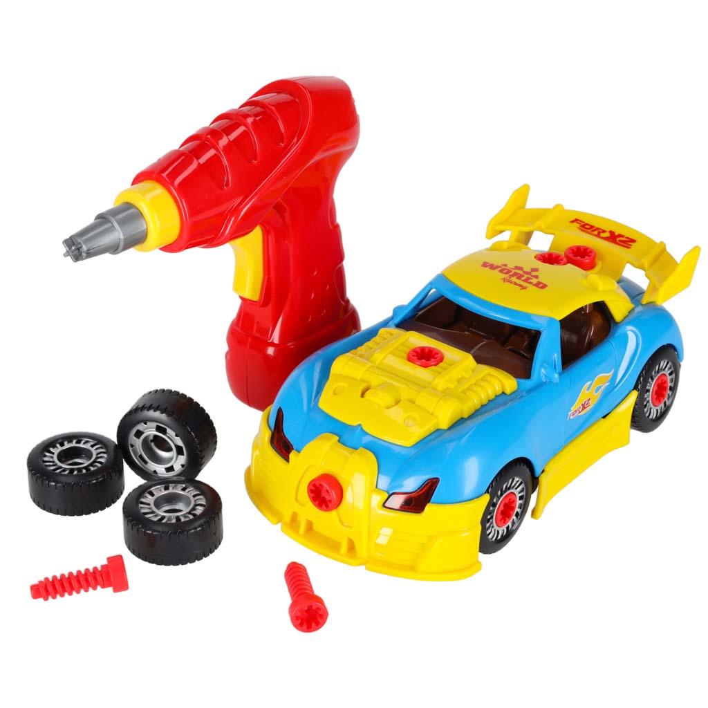 Sportski auto za sastavljanje i alat 7