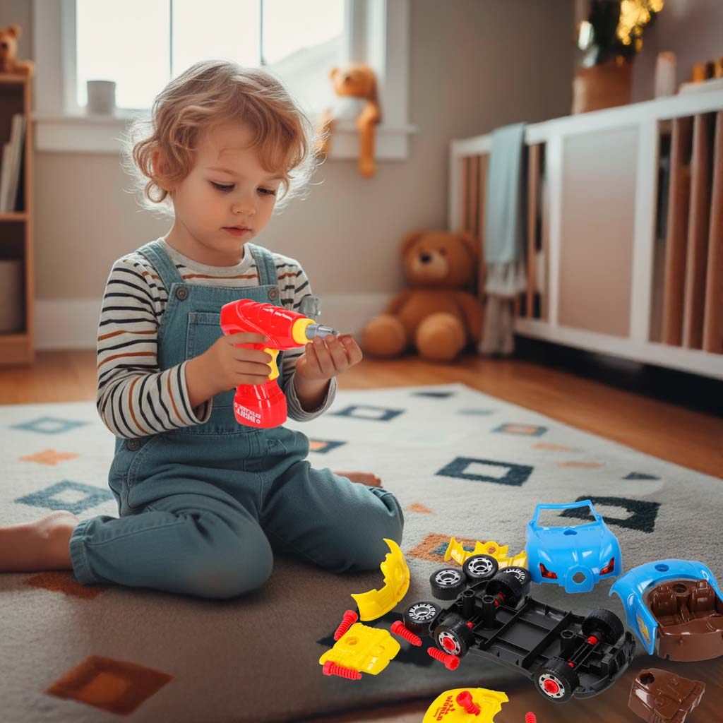 Sportski auto za sastavljanje i alat 4