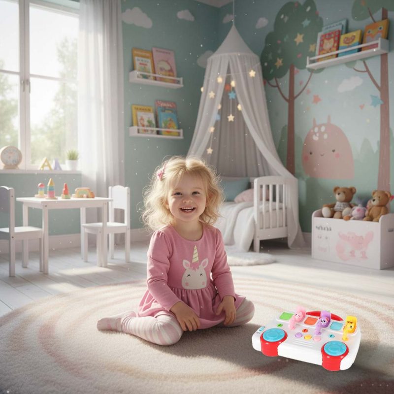 Edukativni autobus s kliznim životinjama i tipkama 5