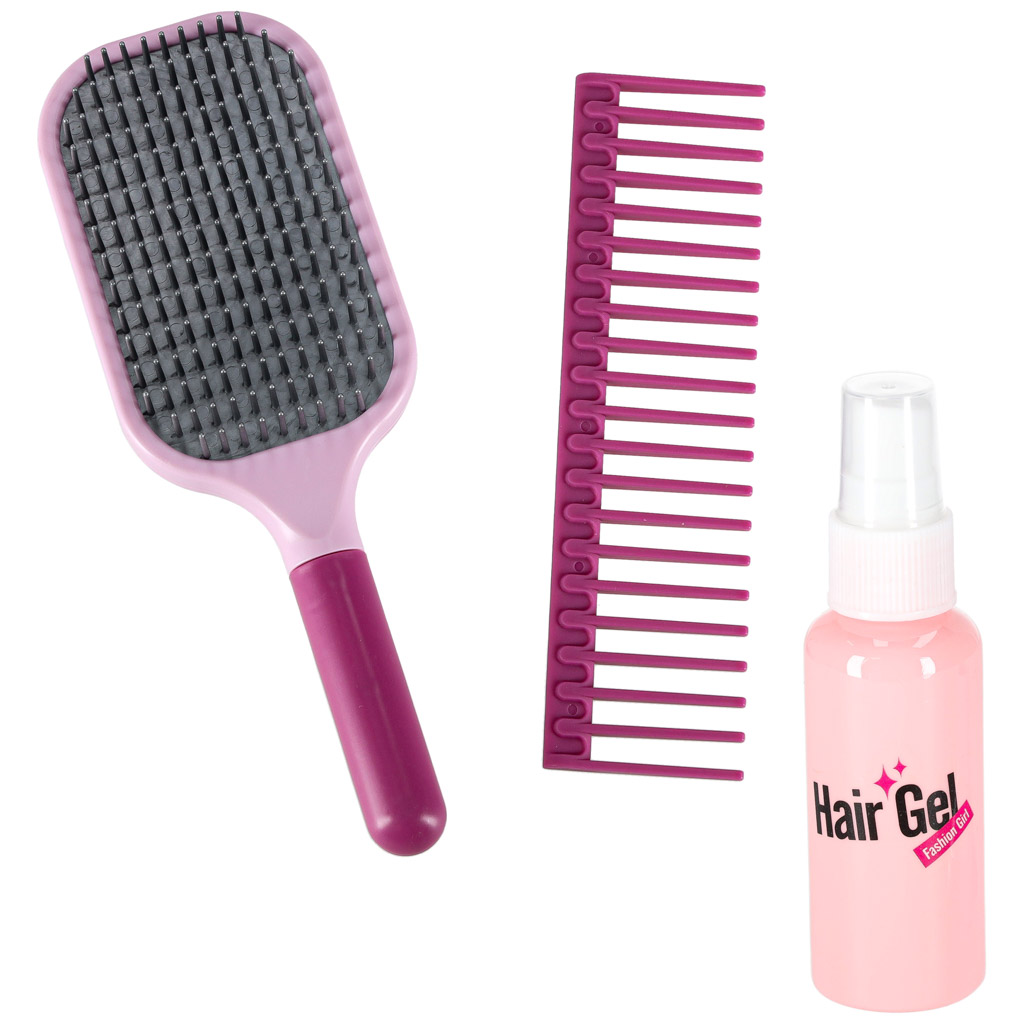 Frizerski set za djecu, sušilo za kosu, pegla za kosu, 16 predmeta 9