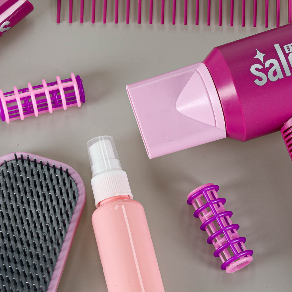 Frizerski set za djecu, sušilo za kosu, pegla za kosu, 16 predmeta 6