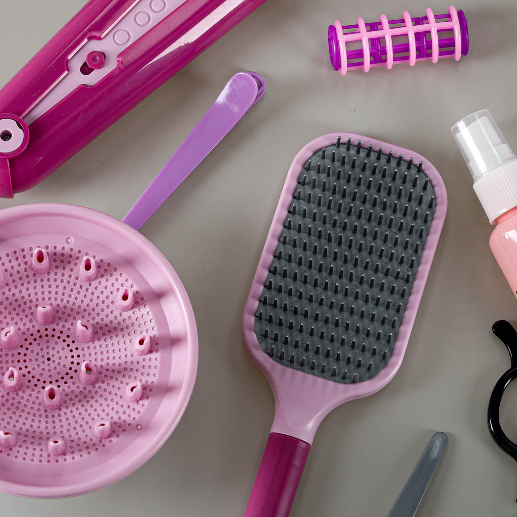 Frizerski set za djecu, sušilo za kosu, pegla za kosu, 16 predmeta 3