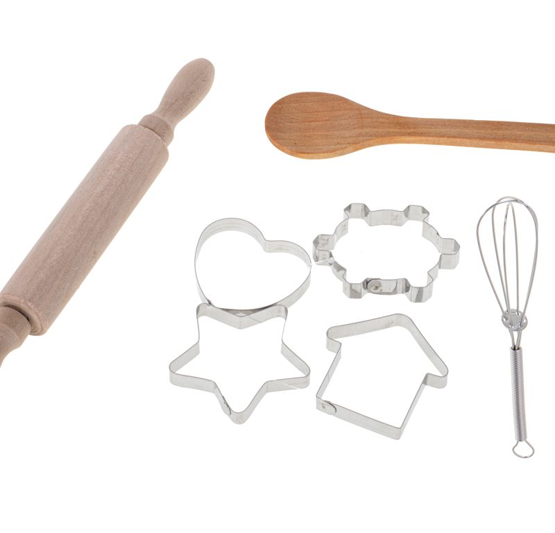 Kuhinjski set pregača za kuhanje + pribor 4