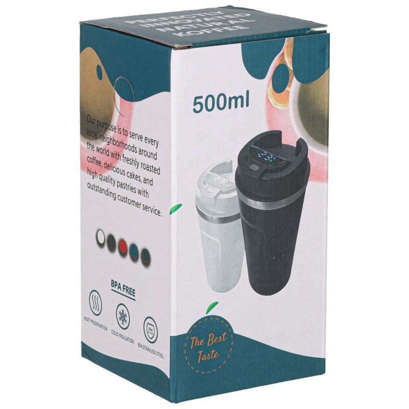 Termos šalica s usnikom 500ml crna 1