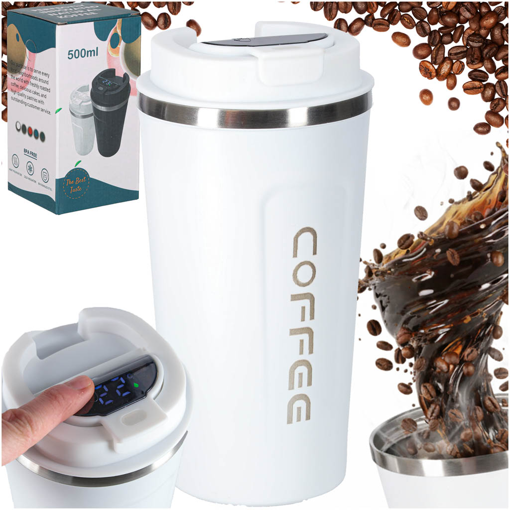 Thermal-mug-bidon-with-mouthpiece-thermos-500ml-white-178623 Termos šalica Bidon s usnikom 500ml bijela