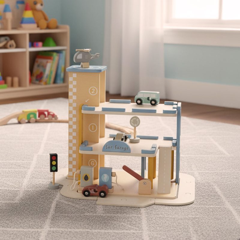 Wooden-garage-car-parking-double-decker-gas-station-178938 Drvena garaža za parkiranje automobila dvokatna benzinska postaja 3