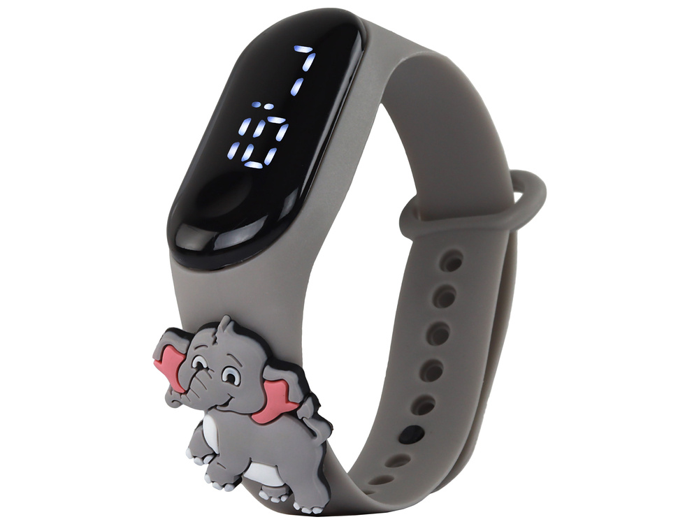 eng_pl_Gray-Elephant-Touch-Screen-Watch-with-Adjustable-Strap-17246_1 Sivi sat sa slonićem i zaslonom osjetljivim na dodir s podesivim remenom