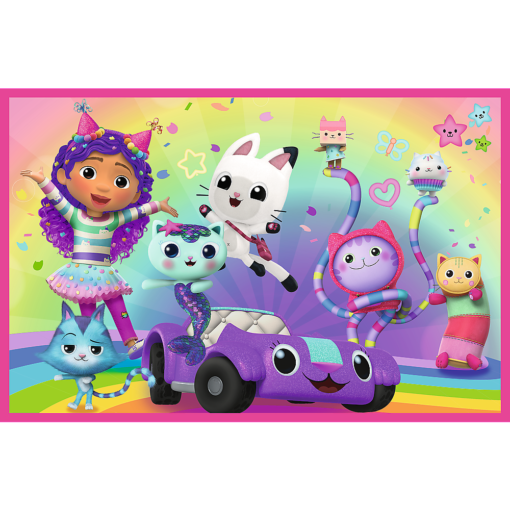 Puzzle 2x24 Zabava s Gabby Univerzalna Gabby's Dollhouse Trefl 34433 3