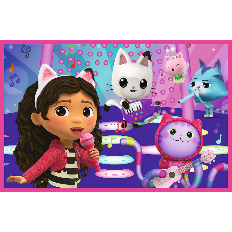 Puzzle 2x24 Zabava s Gabby Univerzalna Gabby's Dollhouse Trefl 34433 2