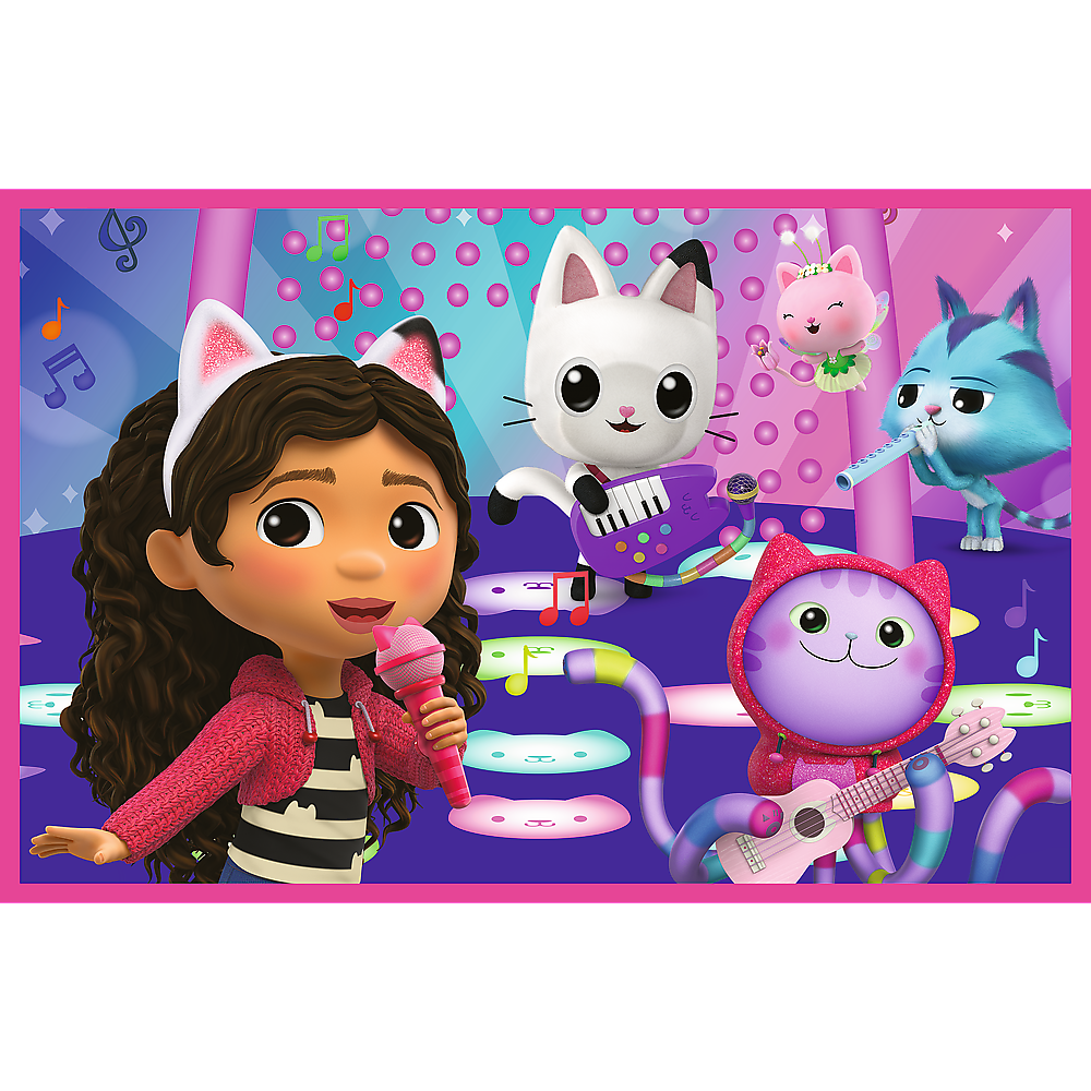 Puzzle 2x24 Zabava s Gabby Univerzalna Gabby's Dollhouse Trefl 34433 2