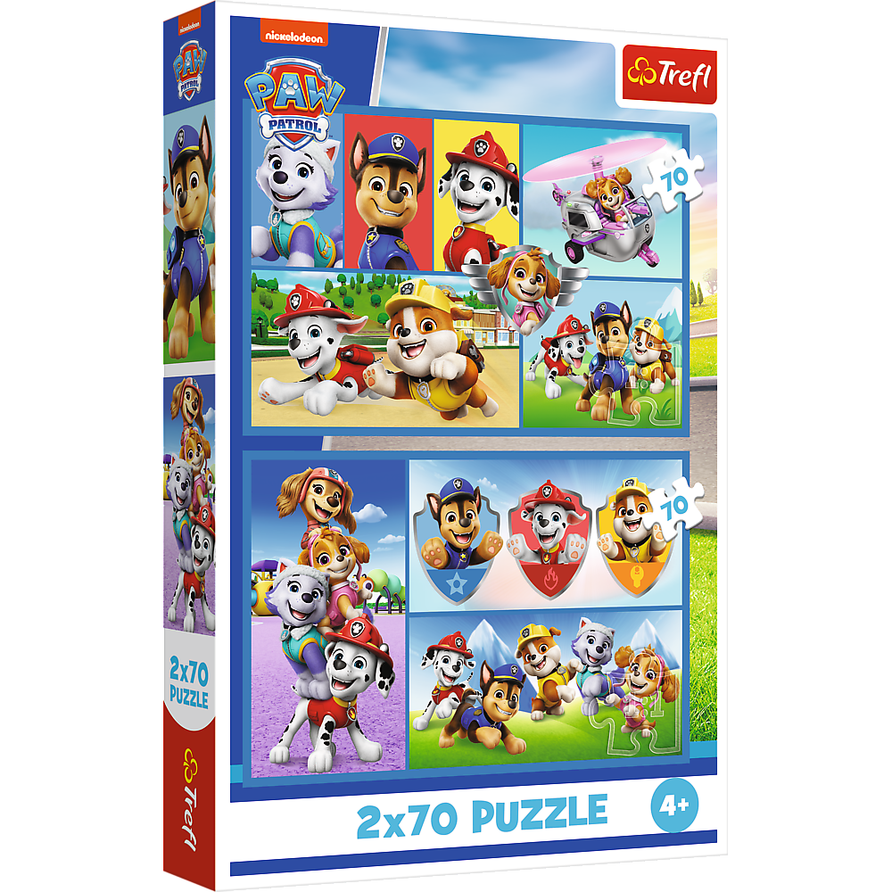 Puzzle 2x70 Paw Patrol pravila Trefl 34441