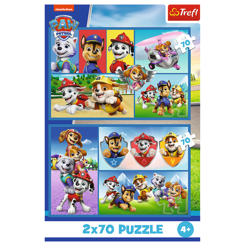 Puzzle 2x70 Paw Patrol pravila Trefl 34441