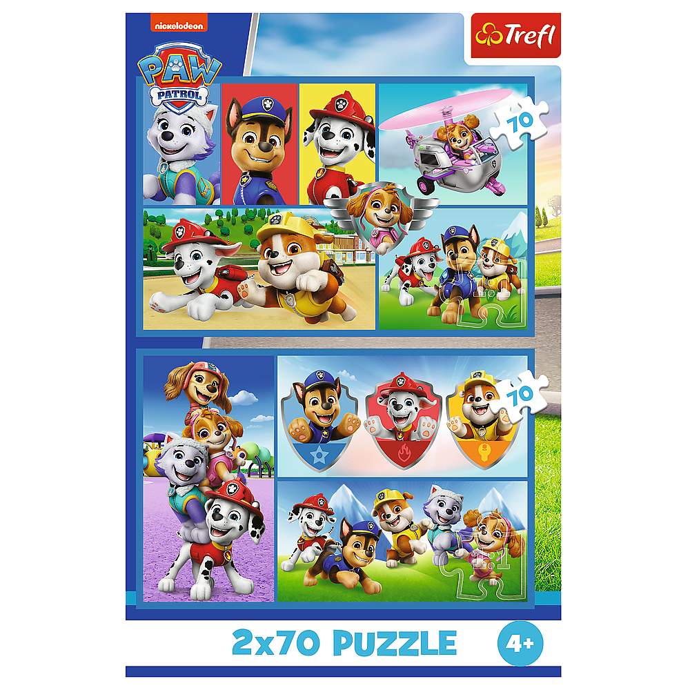 Puzzle 2x70 Paw Patrol pravila Trefl 34441