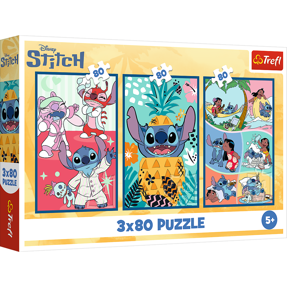 Puzzle 3x80 Svijet Stitcha Trefl 34885