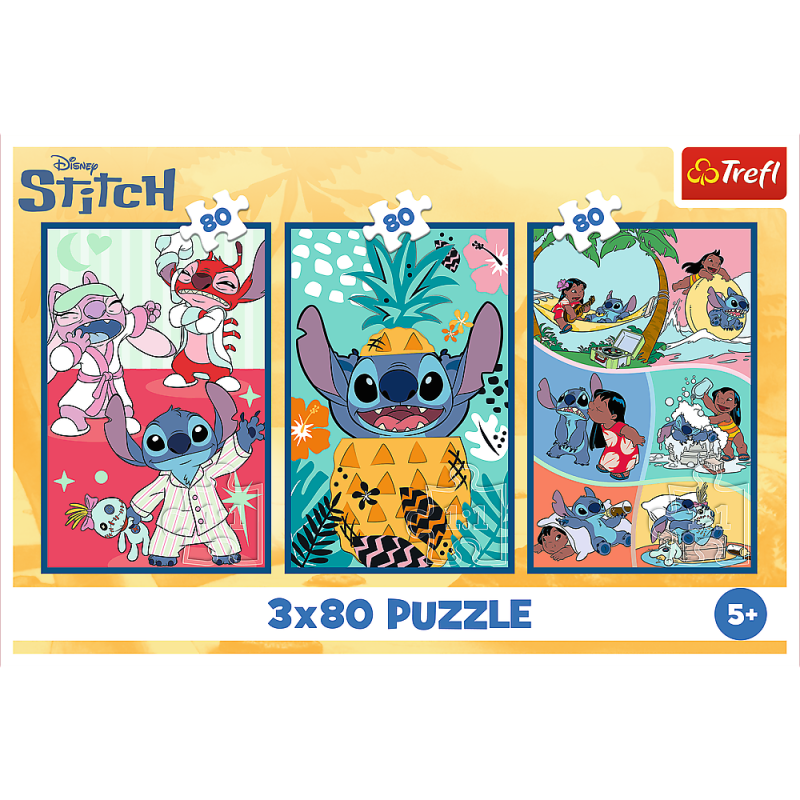 Puzzle 3x80 Svijet Stitcha Trefl 34885